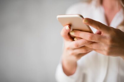 using mobile phone