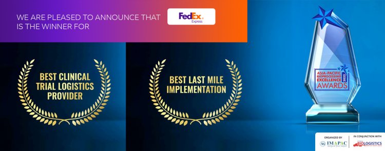 fedex-wins-“best-clinical-trial-logistics-provider”-and-“best-last-mile-implementation”-at-the-asia-pacific-bioprocessing-excellence-awards-2022