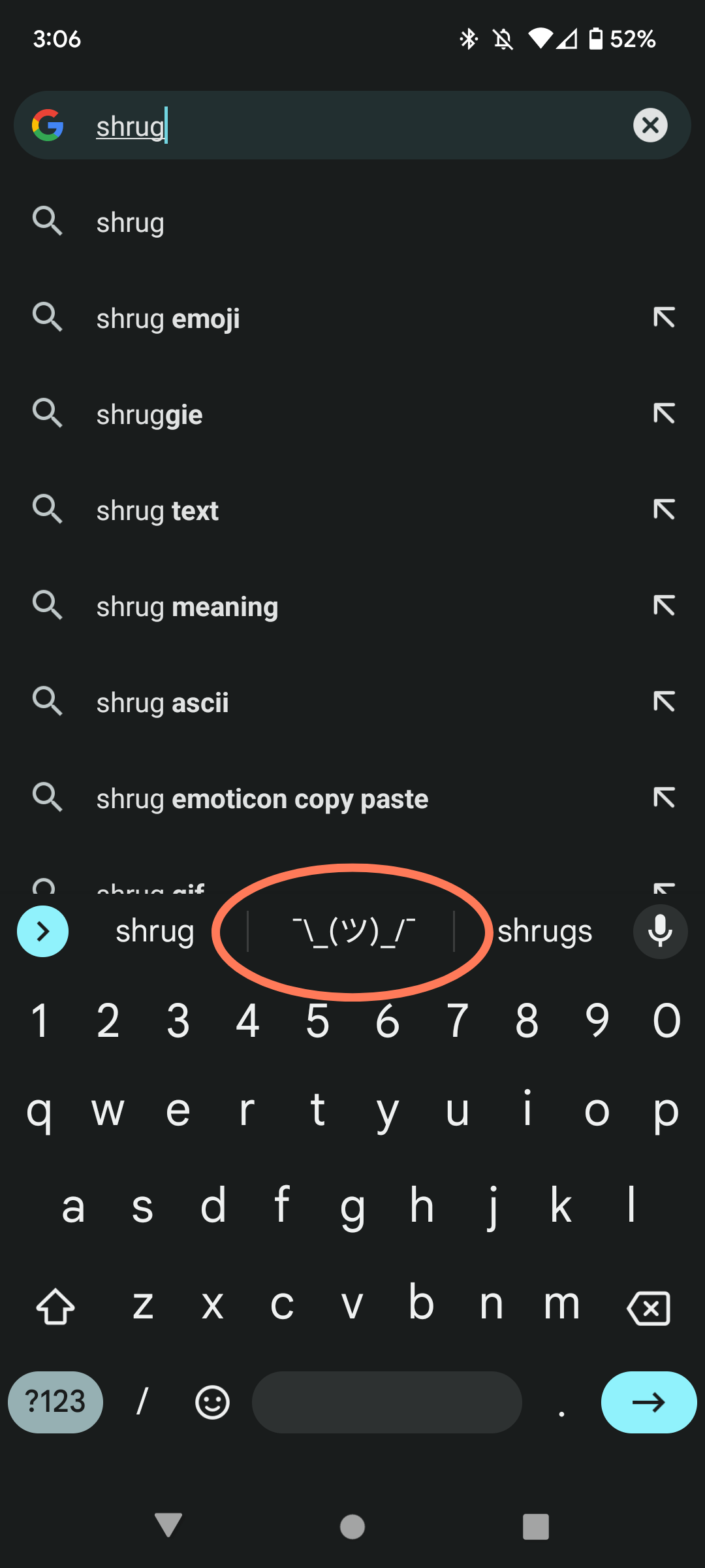 how-to-type-the-shrug-emoji-¯-(ツ)-/¯-in-2-seconds-flat