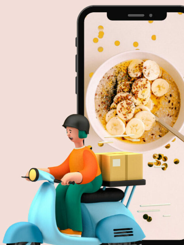 Cream Black 3D Delivery Food Facebook Post