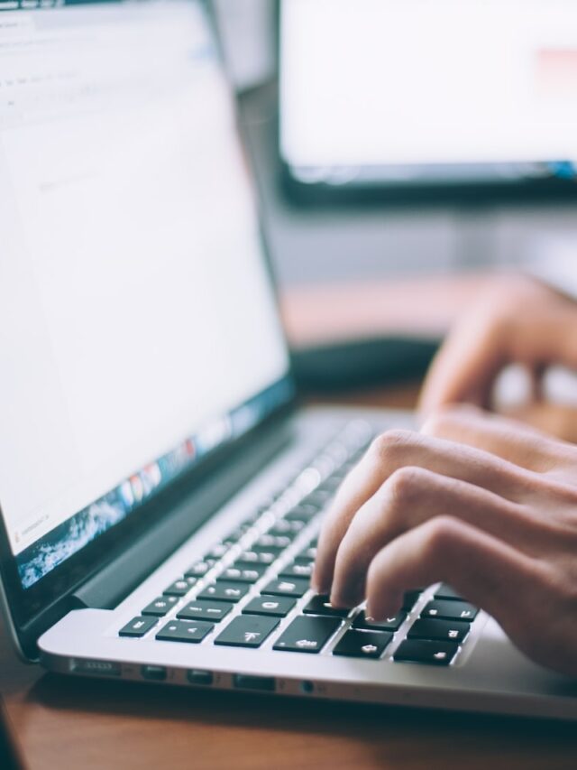 person using MacBook Pro