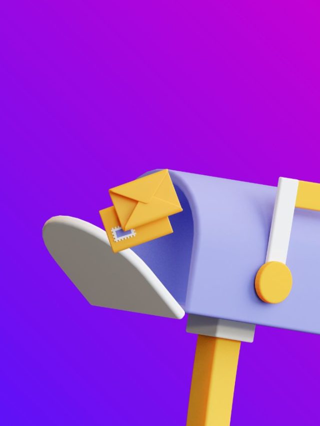 Carousel Cover Bold Email Marketing with 3d illustration Instagram Post