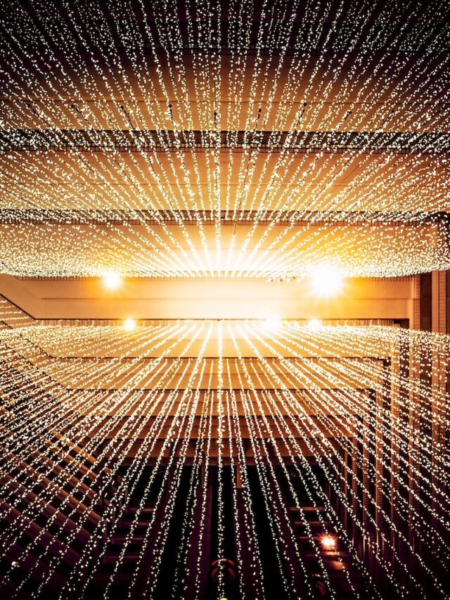 worm's eye-view photography of ceiling