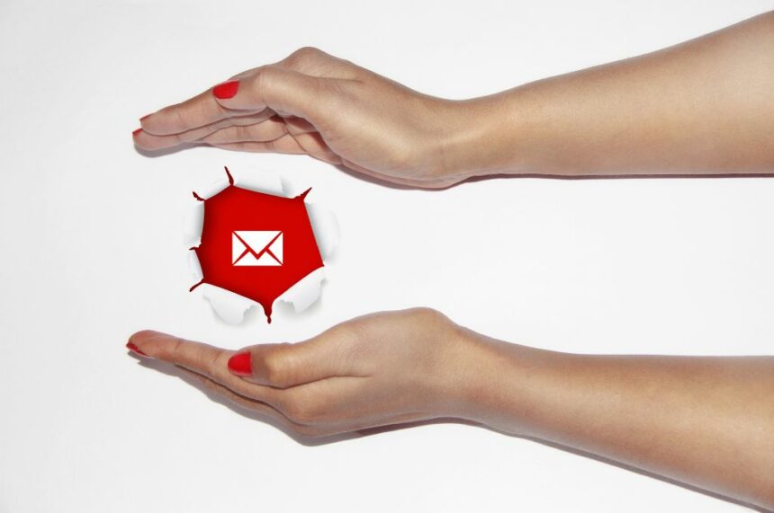 safe and secure email concept