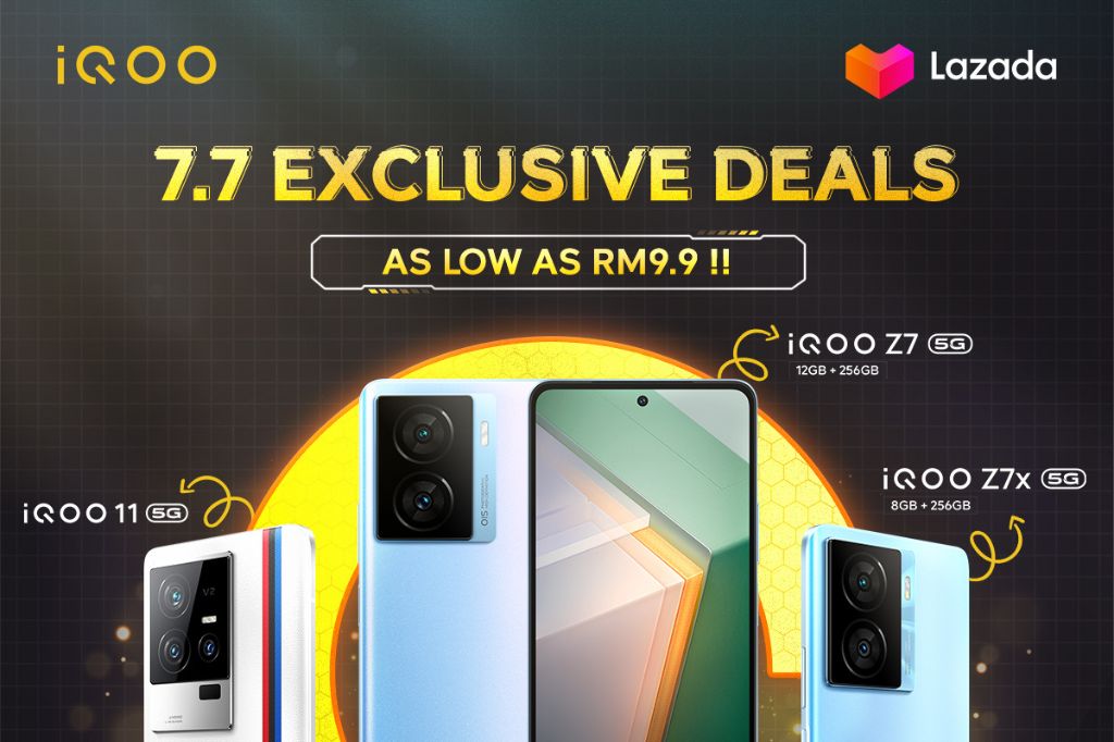 iQOO Z7 Series & AIOT Products Now Available on Lazada and Shopee