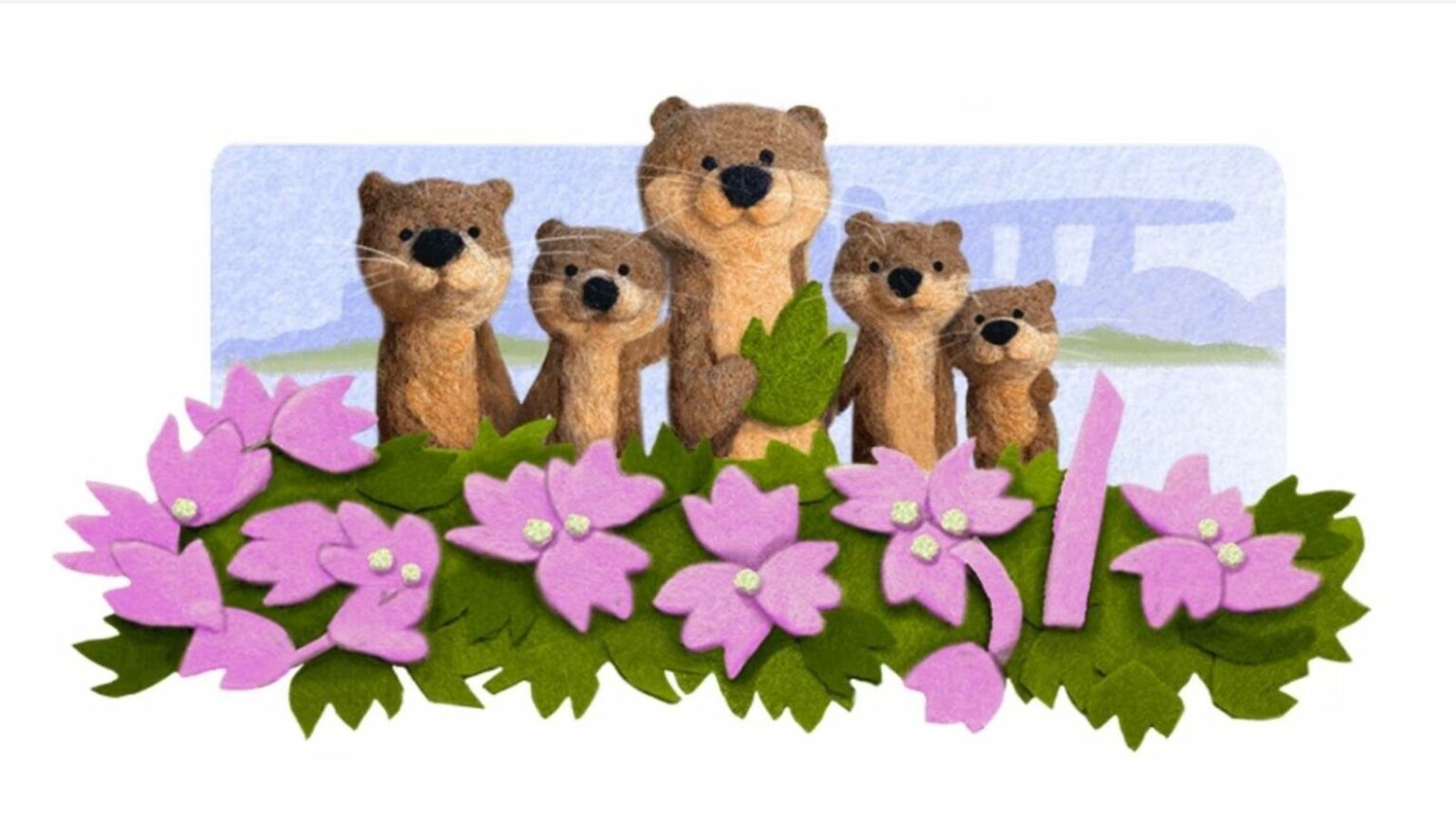 Singapore's Favorite Otters Celebrated in Google Doodle
