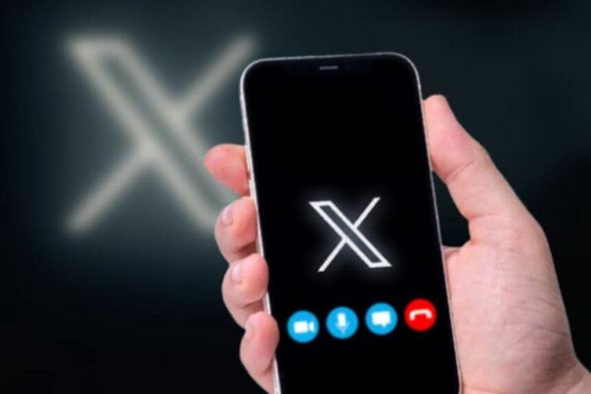 Video and audio call on X
