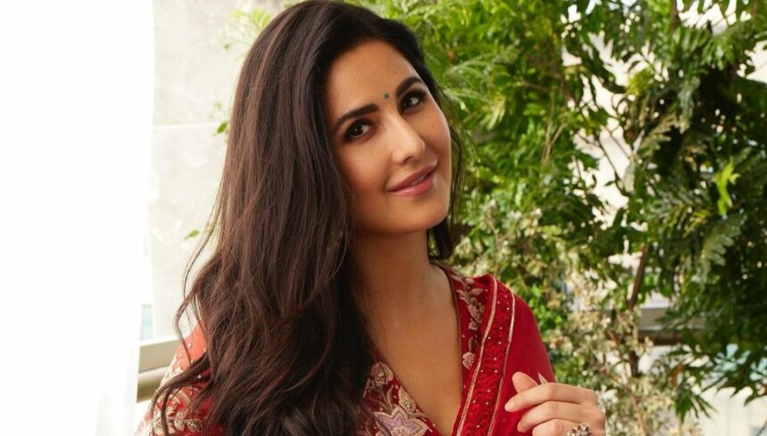 Katrina Kaif in red Saree