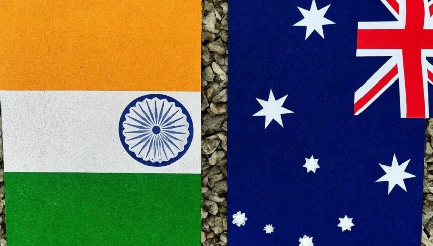 India and Australia Flag