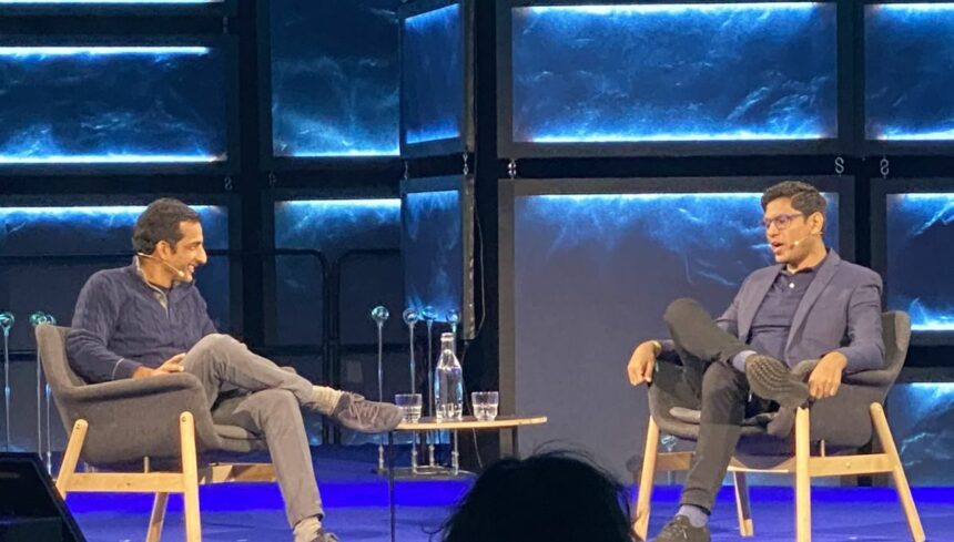 Lenskart Peyush Bansal in conversation with SoftBank Sumer Juneja at Slush 2023