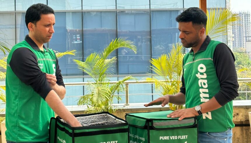 Zomato newly launched pure veg fleet