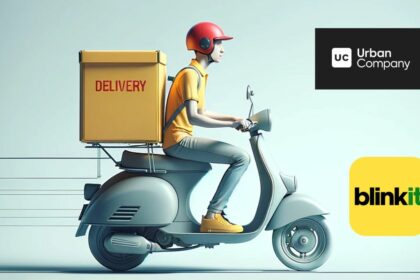 delivery boy riding on a scooter
