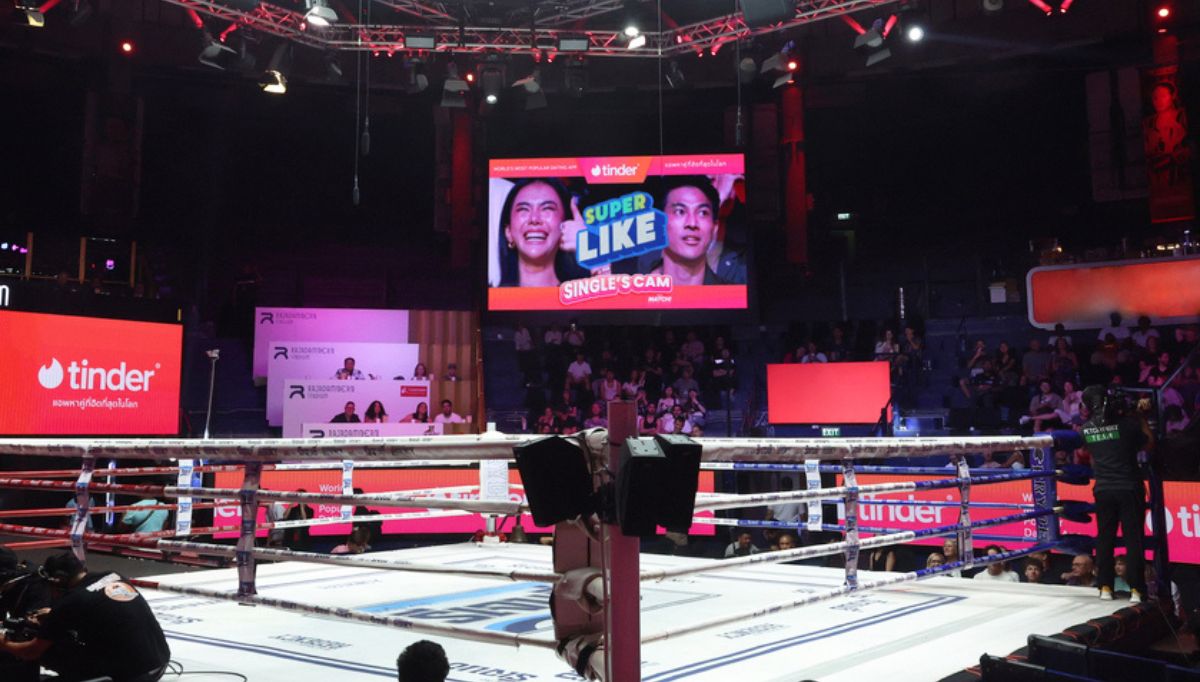Tinder® brings combat sports lovers together with its first-ever ‘Single’s Cam’ at Rajadamnern Stadium in Thailand