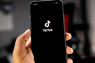 TikTok application on mobile screen