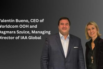 Valentín Bueno, CEO of Worldcom OOH and Dagmara Szulce, Managing Director of IAA Global
