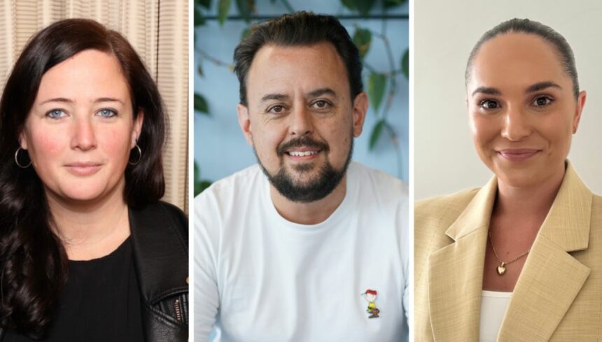 Left to right: Amie Owen, Nick Morgan, Hope Williams