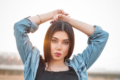 a person posing for a picture