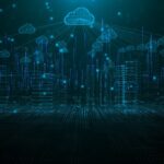 Cybersecurity digital background