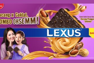 LEXUS Salted Chocolate Biscuit Sandwich with Roasted Peanut Cream