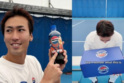 Japanese Tennis Star Yosuke Watanuki with Limited Edition Box After Viral Winning Match Moment