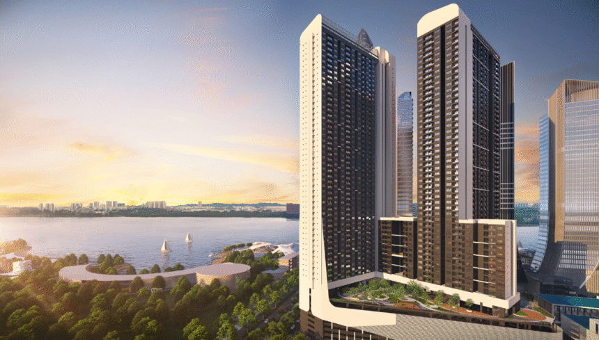 Artistic impression of the first luxurious branded high-rise in Johor Skypark Kepler