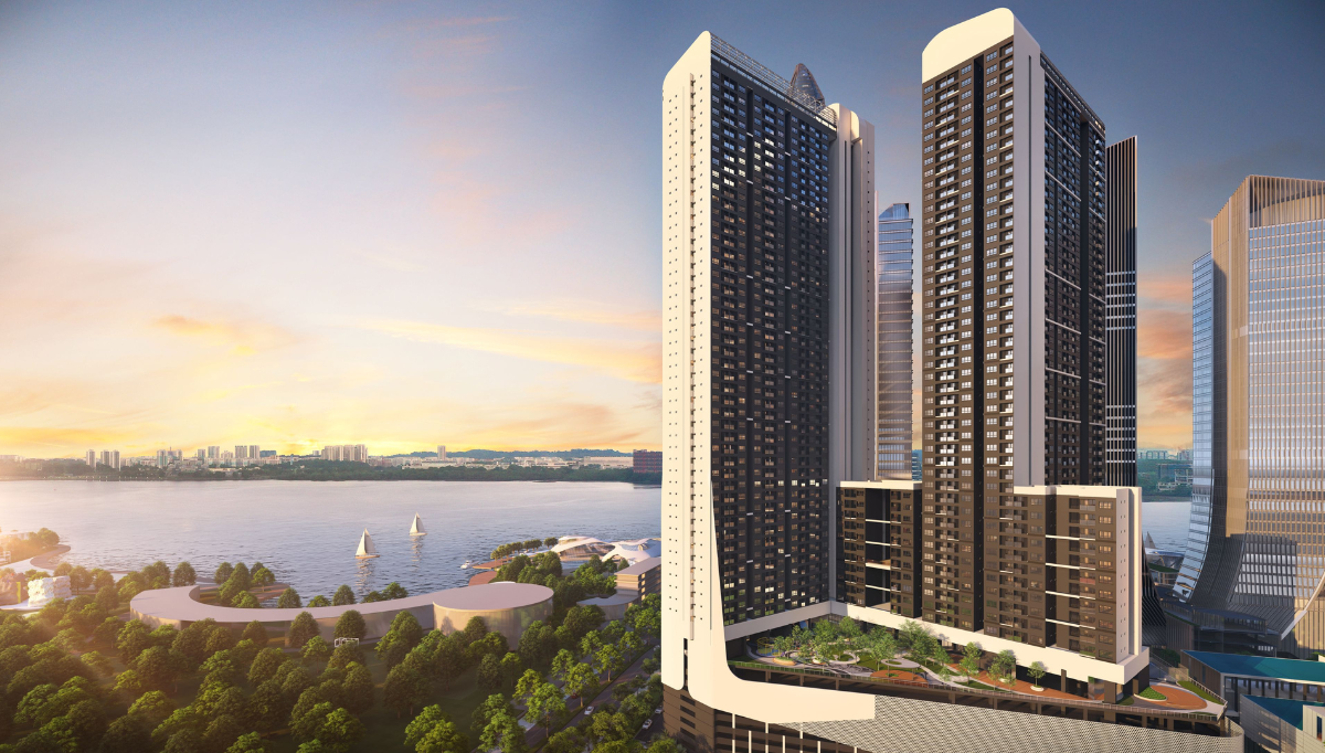 Artistic impression of the first luxurious branded high-rise in Johor Skypark Kepler